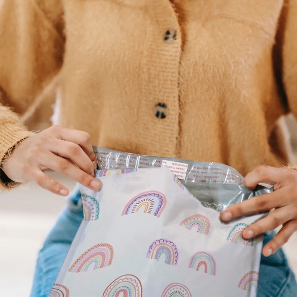 🆑 Rainbows 🌈  Poly Mailers 10x13 Pack of 25 - Picture 6 of 7
